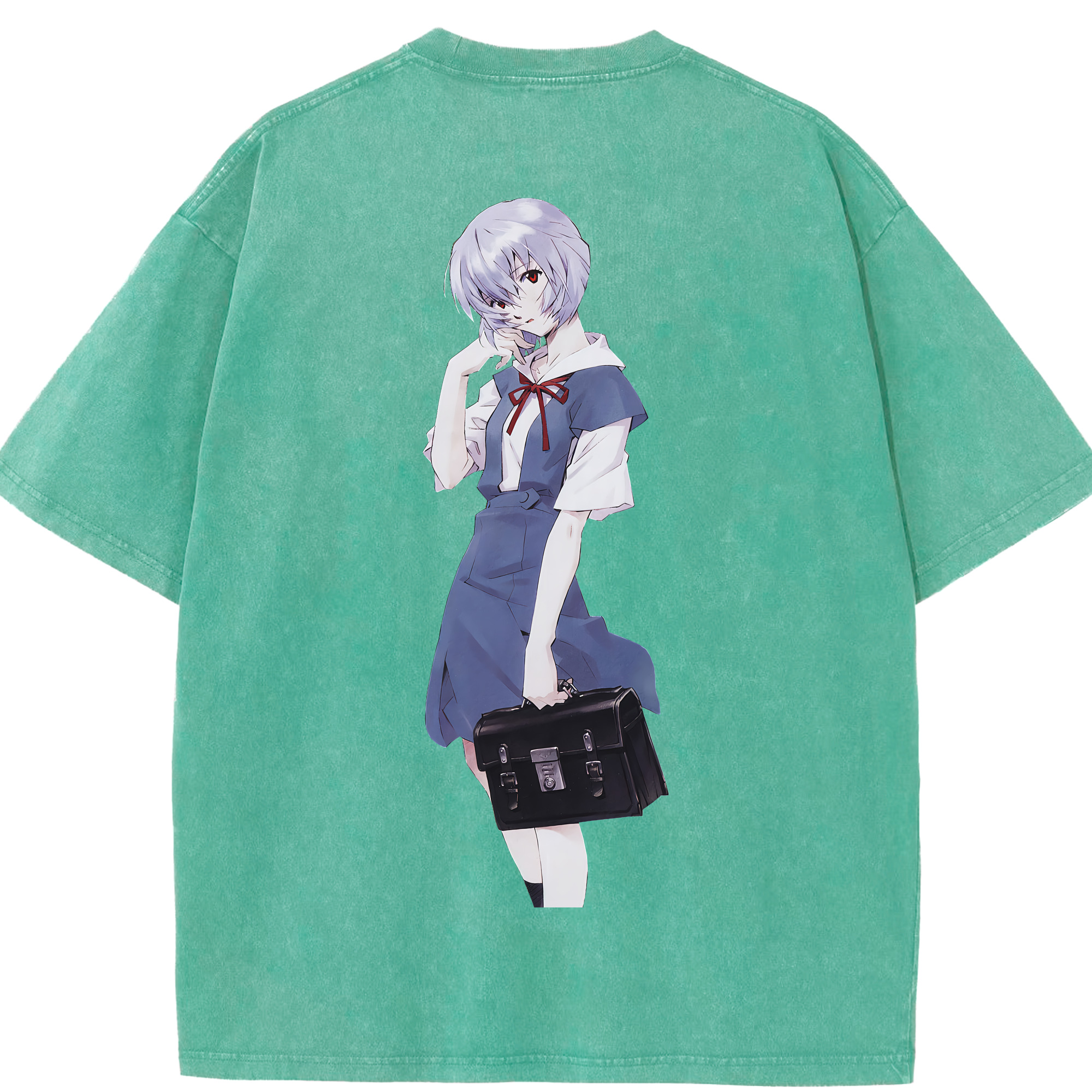 （画像用） EVA 新世紀エヴァンゲリオン 綿100% ヴィンテージ風 半袖Tシャツ（背面プリント）